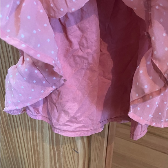 NWOT GAP Coral Baby Dress with White Dots - Picture 4 of 4